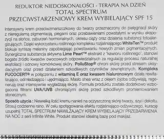 Herla Infinite White Przeciwstarzeniowy krem wybielający przebarwienia SPF15 na dzień 50ml