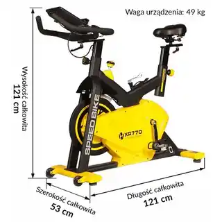 HERTZ FITNESS Rower spinningowy XR-770 Pro