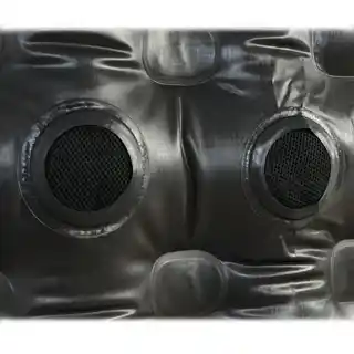High Peak materac welurowy double 197x138x20cm szary