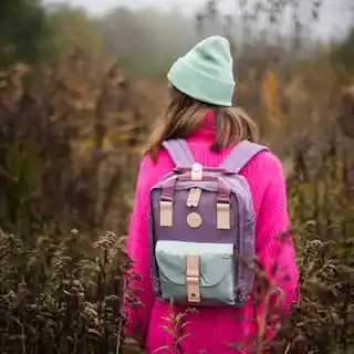 Himawari Plecak No. 28 Cupcake S - żółty damski, szkolny tr20329