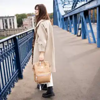 Himawari Plecak No. 36 Pale M - zielony pojemny, do pracy tr22254