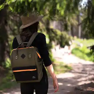 Himawari Plecak Okta No. 4 Neon M - szary na laptopa, stelaż tr22252