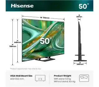 Hisense 50E8S 50 ULED MiniLED 4K 144Hz Telewizor QLED