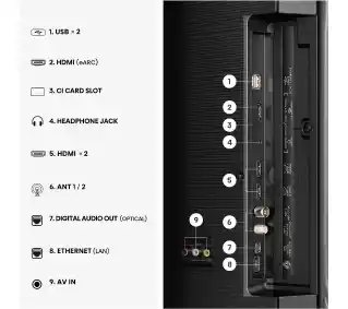Hisense 55A6S 55 LED 4K Funkcje AI Dolby Vision HDMI 2.1 DVB-T2 Telewizor LED