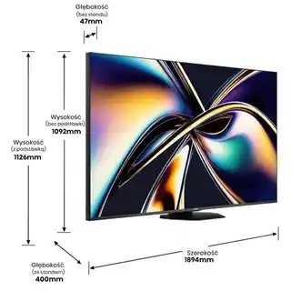 Hisense 85U8Q 85 ULED MiniLED 4K 165Hz Smart TV Dolby Vision Dolby Atmos Telewizor QLED