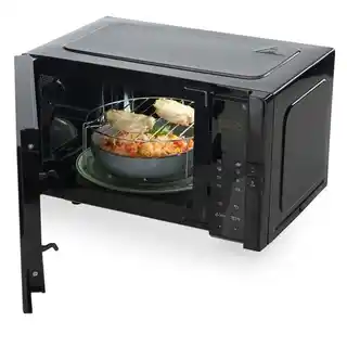 Hisense H25MOBS4HGI mikrofalówka 900W 25L czarna technologia Inverter średnica 28.5cm rozmrażanie