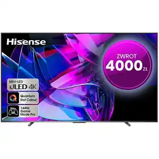 Hisense Telewizor Mini-LED 100U7KQ 100 cali 4K 144Hz VIDAA U7 Quantum Dot Colour