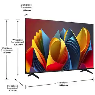 Hisense Telewizor QLED 85E7NQ 85 cali 4K Quantum Dot Colour Dolby Vision