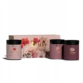 HISKIN Pink Blooms Zestaw do pielęgnacji ciała Lady (peeling,masło,sól)
