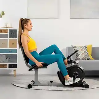 Hop-sport Rower leżący magnetyczny HS-2050L Beat srebrny