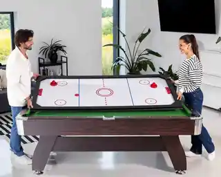 Hop-sport Stół bilardowy spływowy Vip Extra 7 FT brąz zielony z nakładką ping-pong cymberaj