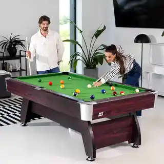 Hop-sport Stół bilardowy spływowy Vip Extra 7 ft wiśnia/zielony