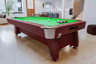 Hop-sport Stół bilardowy spływowy Vip Extra 7 ft wiśnia/zielony