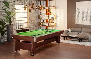 Hop-sport Stół bilardowy spływowy Vip Extra 8 ft brązowy/zielony
