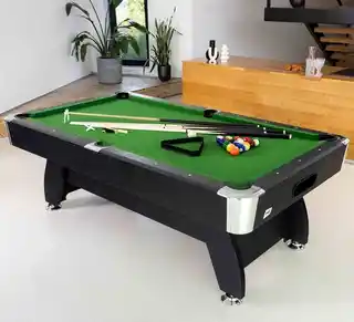 Hop-sport Stół bilardowy spływowy Vip Extra 8 ft czarny/zielony