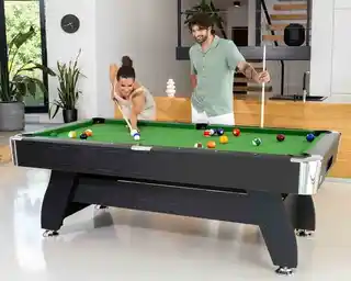 Hop-sport Stół bilardowy spływowy Vip Extra 8 ft czarny/zielony