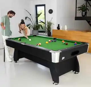Hop-sport Stół bilardowy spływowy Vip Extra 8 ft czarny/zielony