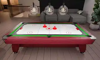 Hop-sport Stół bilardowy spływowy Vip Extra 8 FT wiśnia zielony z nakładką ping-pong cymbergaj