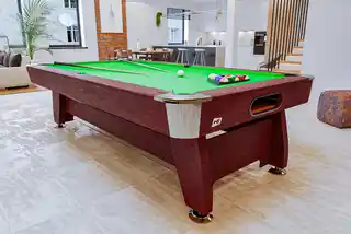 Hop-sport Stół bilardowy spływowy Vip Extra 8 ft wiśnia/zielony