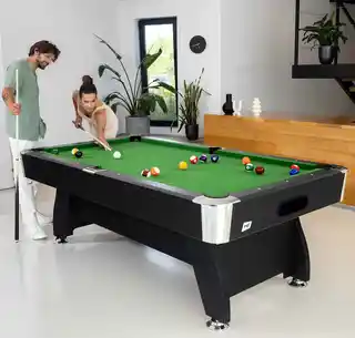 Hop-sport Stół bilardowy spływowy Vip Extra 9 ft czarny/zielony