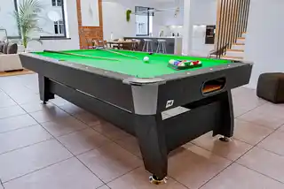 Hop-sport Stół bilardowy spływowy Vip Extra 9 ft czarny/zielony