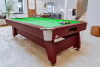 Hop-sport Stół bilardowy spływowy Vip Extra 9 ft wiśnia/zielony