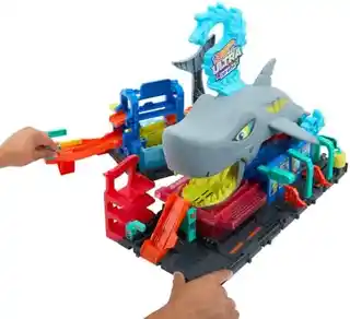 Hot Wheels Tor Ultra Myjnia Rekina Color Reveal HTN82