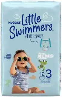 Huggies Little Swimmers pieluchy do pływania 3-4, 7kg-15kg, 12 szt