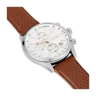 Hugo Boss 1513475 Grand Prix Chronograph zegarek męski, stalowa bransoleta, czarny cyferblat