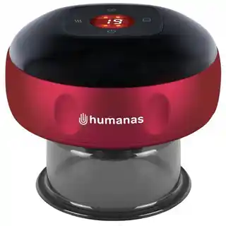 Humanas Masażer ręczny antycellulitowy BB01 Plus, Bańka masująca Czerwony