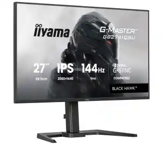 Iiyama Monitor 27 G-Master GB2741QSU-B1 Wqhd Ips Led 144Hz 1ms Hdmi Pivot