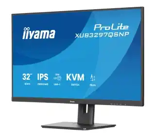 Iiyama Monitor 32 XUB3297QSNP-B1 2560x1440 qhd Ips 100Hz Kvm Usb-c