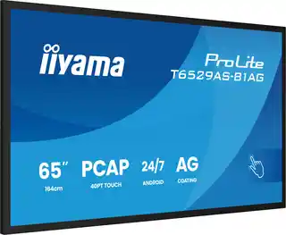 Iiyama Monitor interaktywny ProLite T6529AS-B1AG 65 4K VA LED USB-C WiFi LAN eShare iiShare