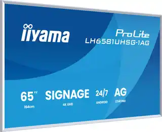 Iiyama Monitor prezentacyjny ProLite LH6581UHSG-1AG 65 4K VA LED iiSignage iiControl iiShare LAN WiFi 24/7