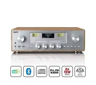 Imperial DABMAN 280CDWDSI Radio FM DAB+ Bluetooth Brązowo-srebrny Radioodbiornik
