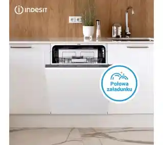 Indesit IN2IE13CNO8 Push&Go 59.4cm Kosz na sztućce Zmywarka do zabudowy