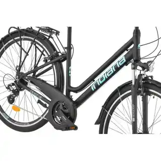 Indiana Rower trekkingowy X-Road 3.0 D19 28 cali damski Czarno-błękitny