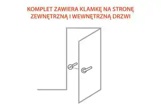 Infinity Line Klamka Hermes Na Rozecie Kwadratowej Patyna KHR 400