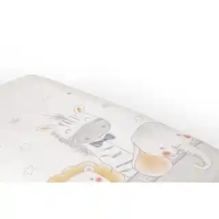 Interbaby Kołdra 100x135 poszwa i ochraniacz do łóżeczka 60x180 Zwierzęta 2 biała szara