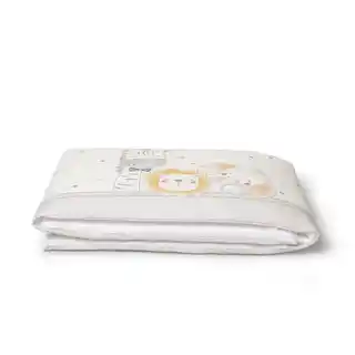 Interbaby Kołdra 100x135 poszwa i ochraniacz do łóżeczka 60x180 Zwierzęta 2 biała szara