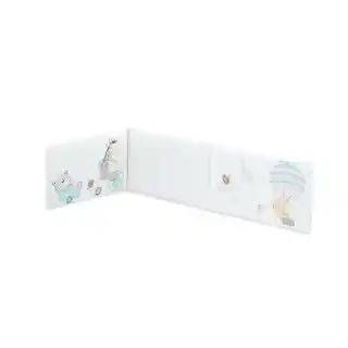 Interbaby Kołdra 100x135 poszwa i ochraniacz do łóżeczka 60x180 Żyrafa biała miętowa