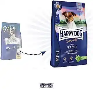 Interquell Petfood Gmbh Happy Dog Sensible Mini France 4 kg, brązowy