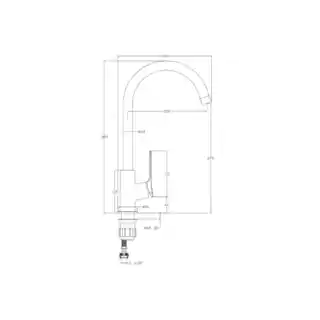 Invena Bateria zlewozmywakowa Neri czarna BZ-01-004