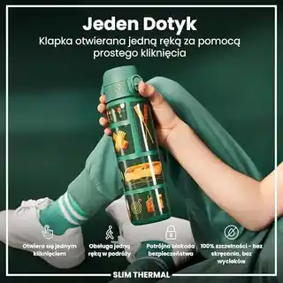 Ion8 Butelka Termiczna I8ts500pgfishin, 500ml, stal nierdzewna, izolacja podwójna, kolekcja Fishing