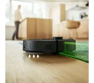 IRobot Roomba Plus 405 Combo Funkcja mopowania Stacja oczyszczająca Tworzenie mapy pomieszczenia 68dB Czarny Robot sprzątający