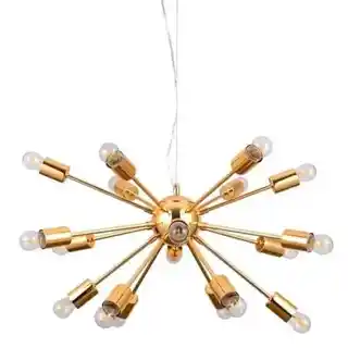 Italux lampa wisząca stylowa Theo AD20000-18 złota chromowa nowoczesny design