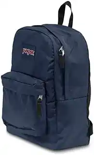 Jansport Plecak szkolny SuperBreak One granatowy, ek0a5bagn54, lekki, wodoodporny, regulowane paski