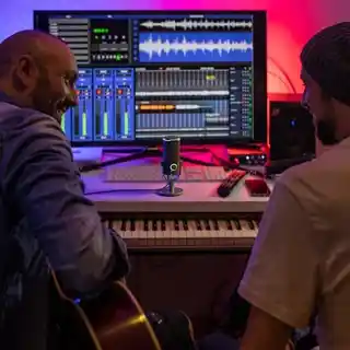 JBL Quantum Stream Studio mikrofon wielokierunkowy kardioidalny dla graczy, USB, regulacja głośności, kompatybilny z PC i konsolami