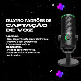 JBL Quantum Stream Studio mikrofon wielokierunkowy kardioidalny dla graczy, USB, regulacja głośności, kompatybilny z PC i konsolami