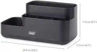 Joseph Joseph EASYSTORE Organizer łazienkowy pojemnik na kosmetyki czarny 70600